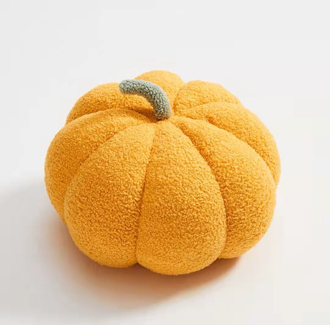 Pumpkin Plush Accent Pillow for Cozy Autumn Home Decor