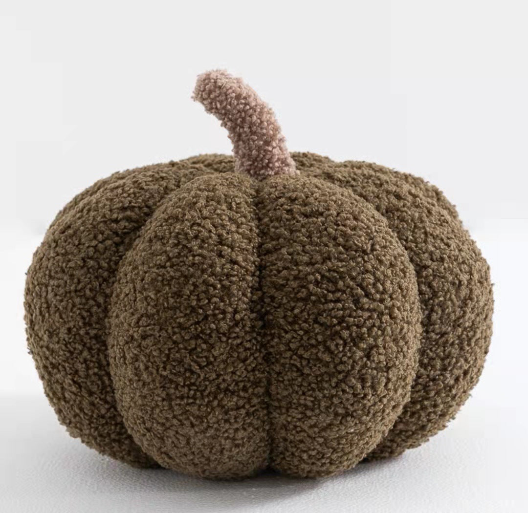 Pumpkin Plush Accent Pillow for Cozy Autumn Home Decor