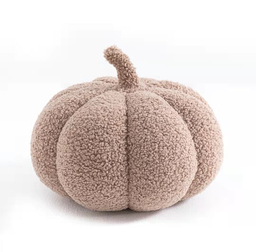 Pumpkin Plush Accent Pillow for Cozy Autumn Home Decor