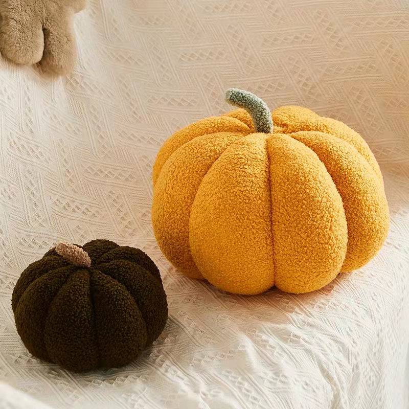Pumpkin Plush Accent Pillow for Cozy Autumn Home Decor