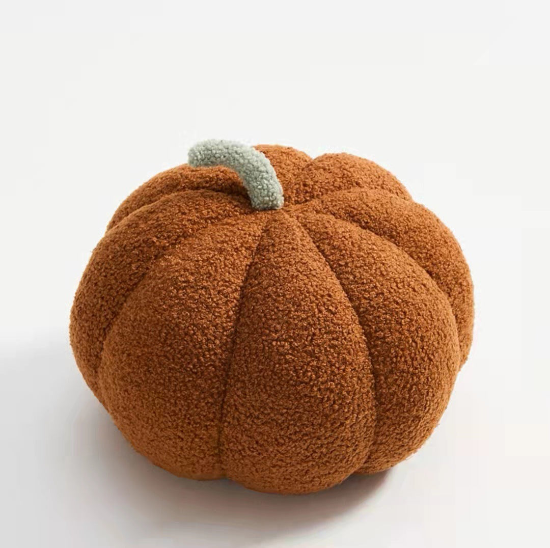 Pumpkin Plush Accent Pillow for Cozy Autumn Home Decor