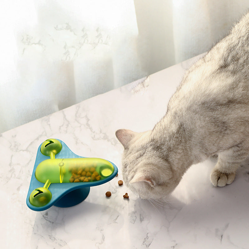 Rotating Cat Treat Dispenser for Playful Enrichment