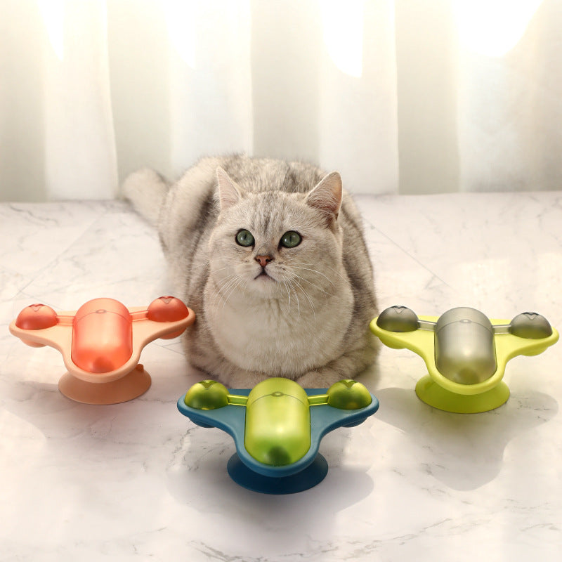 Rotating Cat Treat Dispenser for Playful Enrichment