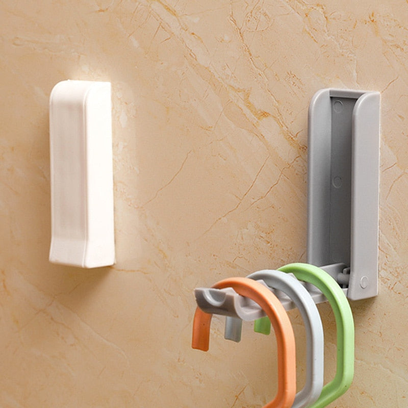 Foldable Wall Hook for No-Drill Home Organization