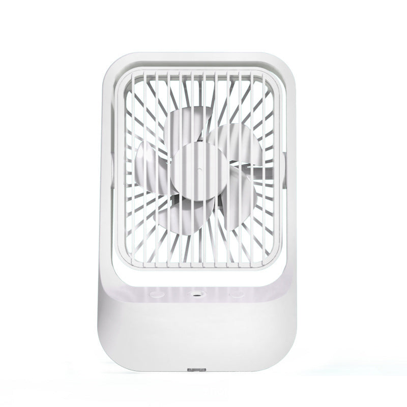 Portable USB Desk Fan and Mist Humidifier for Cool Air