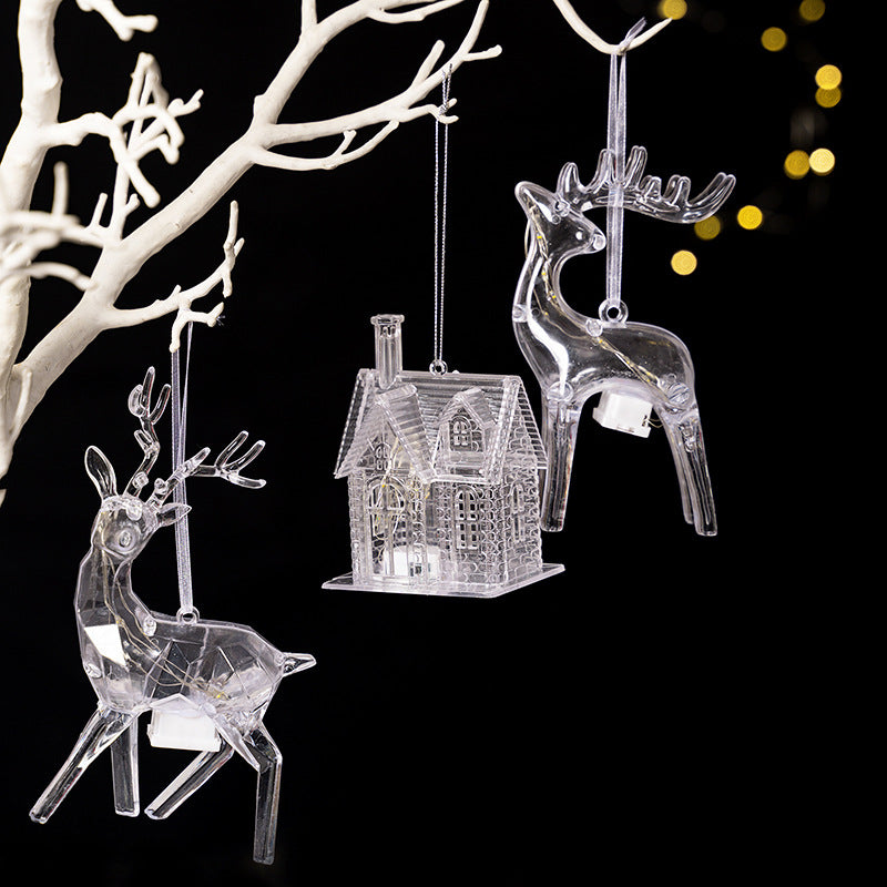 Illuminated Christmas Ornaments 3-Piece Reindeer Set