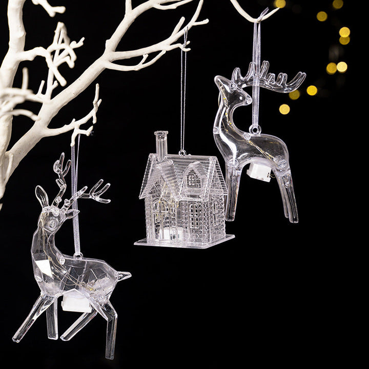Illuminated Christmas Ornaments 3-Piece Reindeer Set