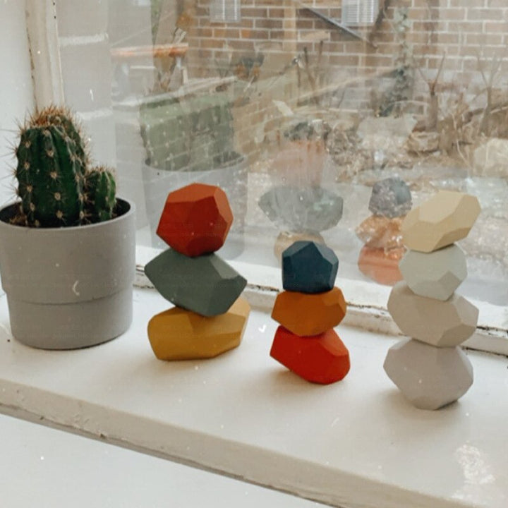 Wooden Stacking Toy for Creative Open-Ended Playtime