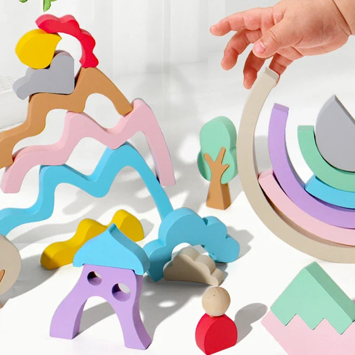 Wooden Building Blocks for Creative Early Learning Play