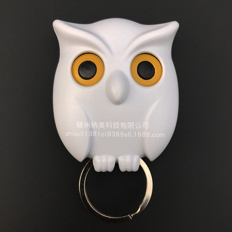 Magnetic Owl Key Hook, Non-Drill Entryway Key Holder