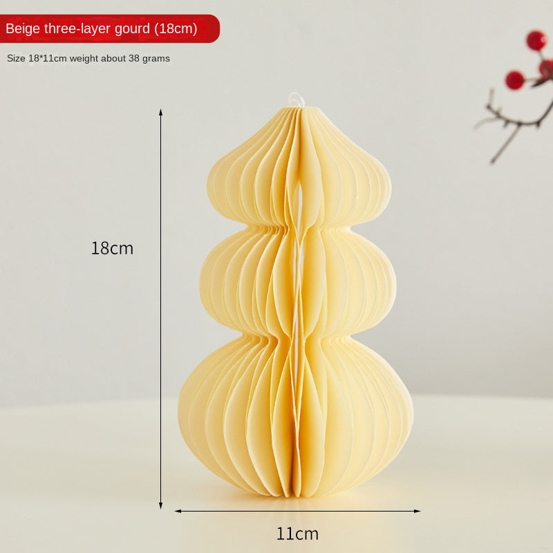 Paper Folding Gourd Ornament for Festive Home Decor