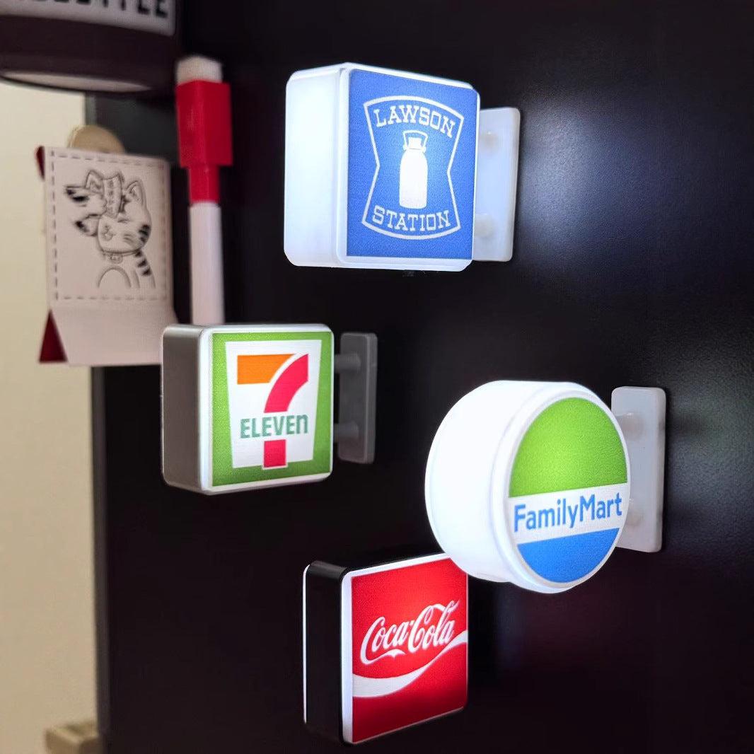Illuminated Refrigerator Magnets for Convenience Decor