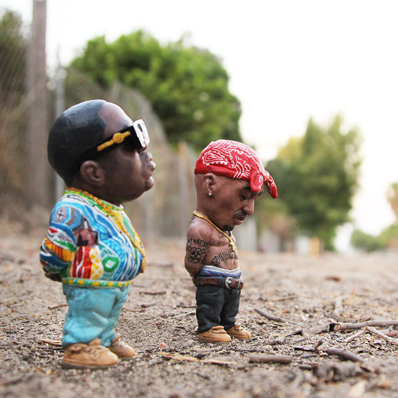 Rap Culture Resin Statue Set for Distinctive Desk Decor