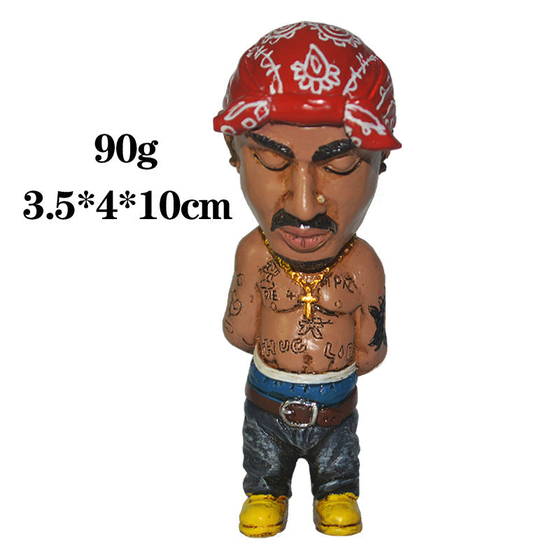 Rap Culture Resin Statue Set for Distinctive Desk Decor
