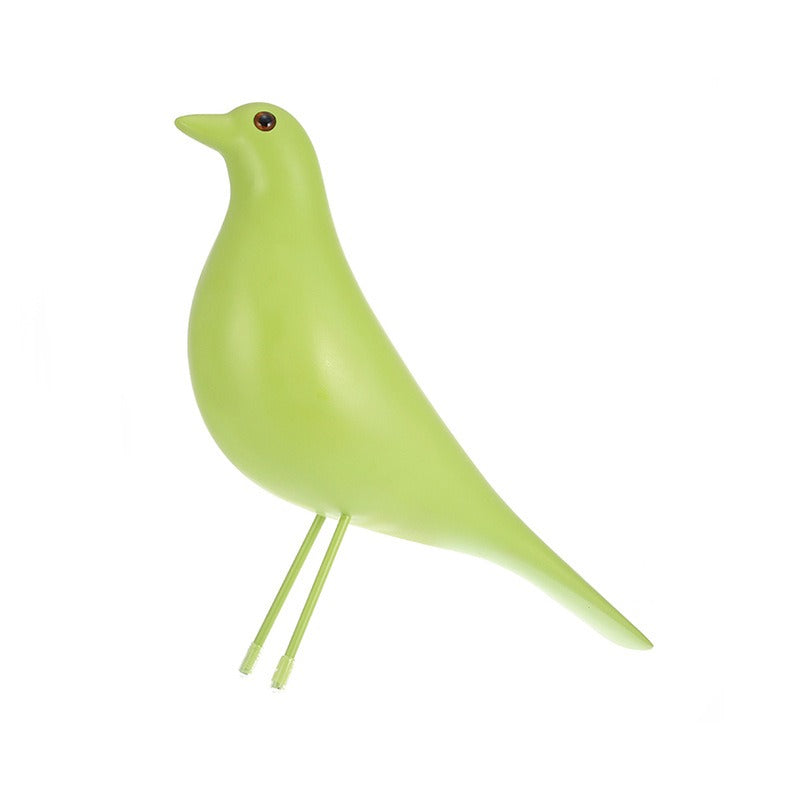 Resin Bird Decor Accent for Colorful Modern Shelves