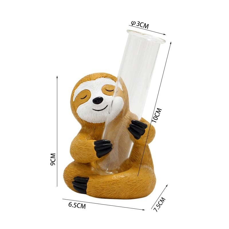 Sloth Vase Decor for Charming Small-Space Flower Displays