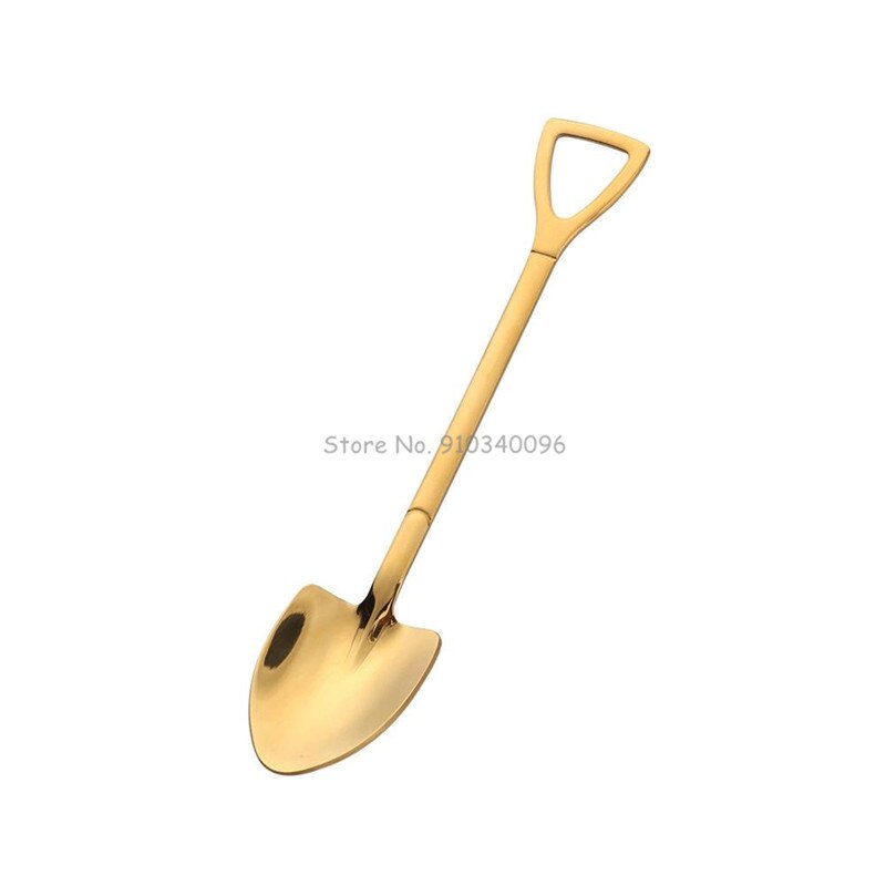 Retro Shovel Dessert Spoons for Stylish Coffee Serving