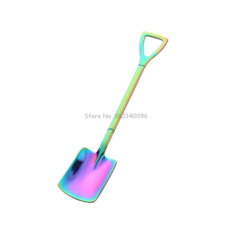 Retro Shovel Dessert Spoons for Stylish Coffee Serving