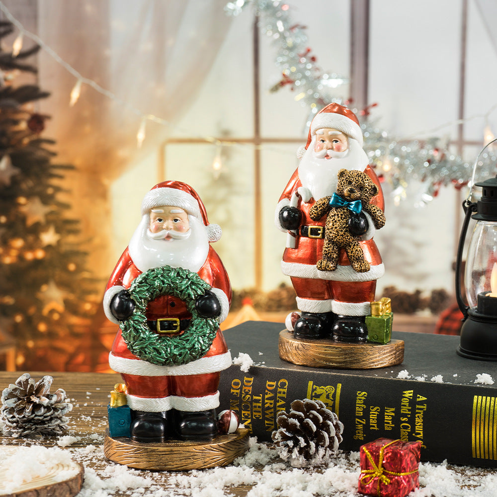 Santa Claus Figurine Christmas Tabletop Home Decor