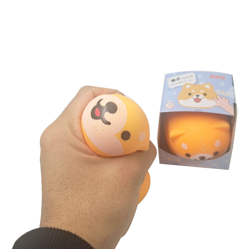 Shiba Inu Squeeze Toy for Instant Stress Relief Desk