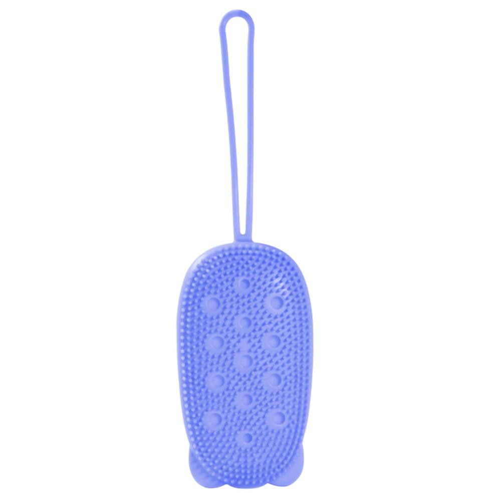 Double-Sided Silicone Bath Brush That Lathers Body Wash