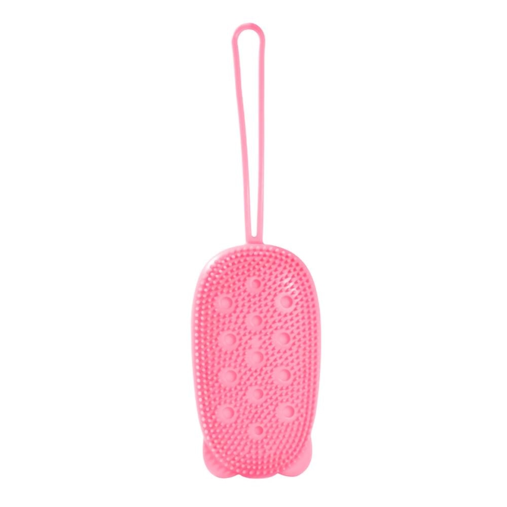 Double-Sided Silicone Bath Brush That Lathers Body Wash