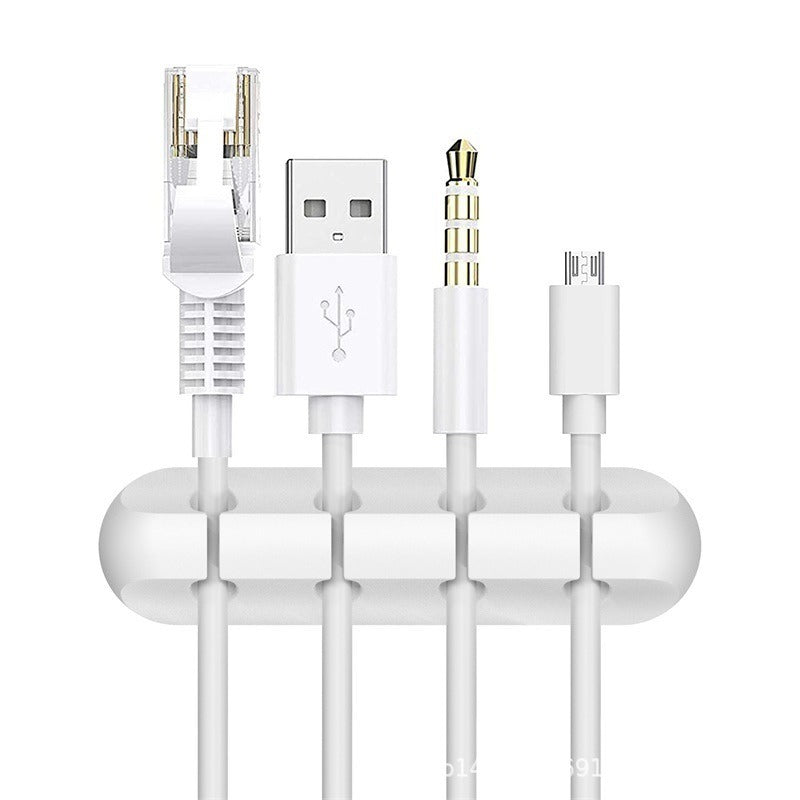 Silicone Cable Organizer for Desk and Nightstand Charging