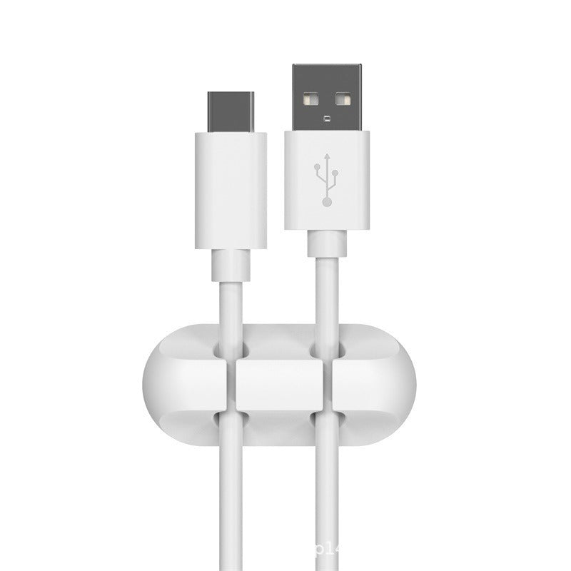 Silicone Cable Organizer for Desk and Nightstand Charging