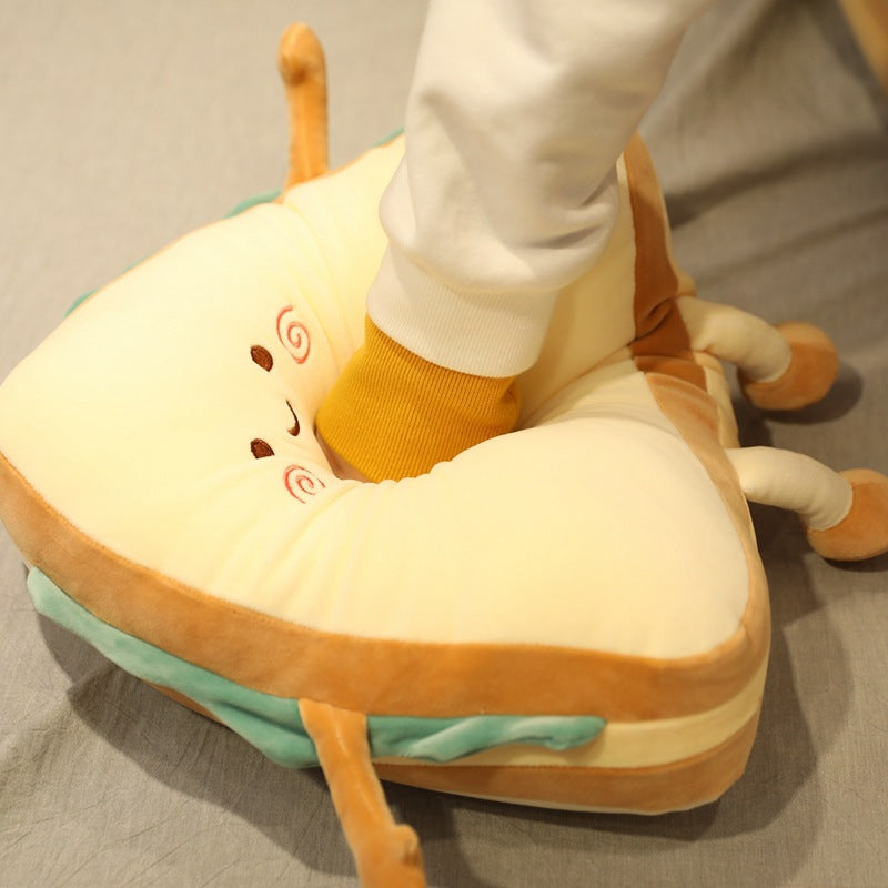 Sandwich Plush Cushion for Cozy Kawaii Room Decor