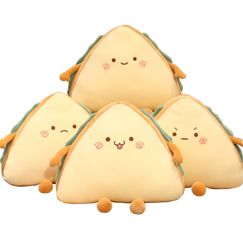 Sandwich Plush Cushion for Cozy Kawaii Room Decor