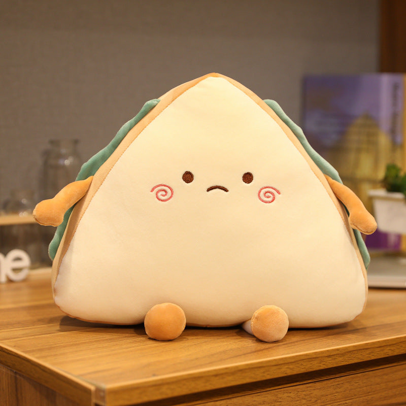 Sandwich Plush Cushion for Cozy Kawaii Room Decor