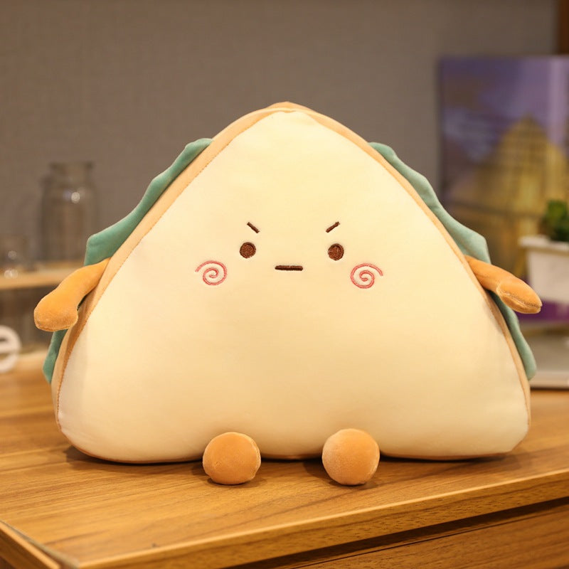 Sandwich Plush Cushion for Cozy Kawaii Room Decor
