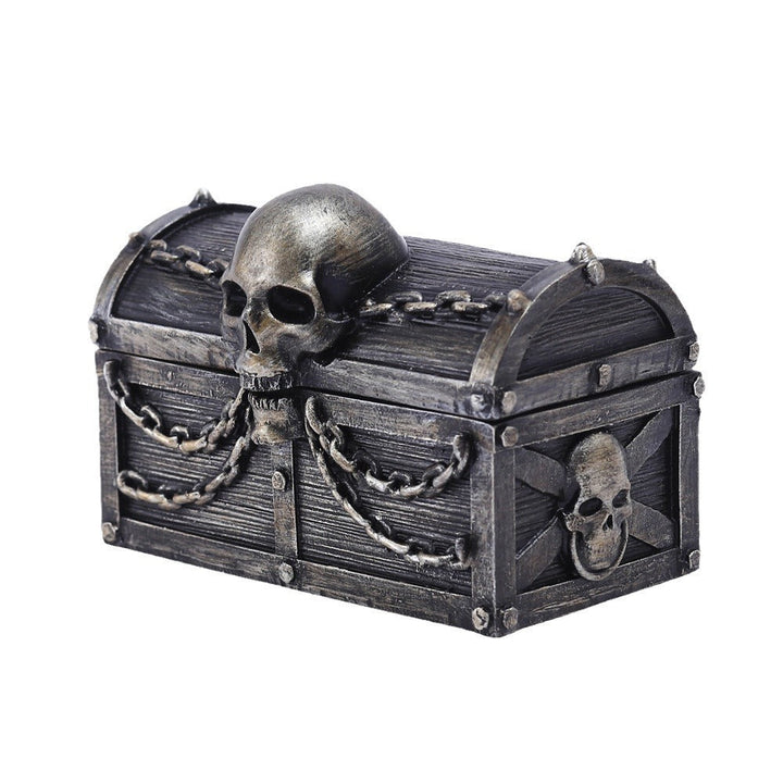 Skull Jewelry Storage Box for Gothic Keepsakes & Decor