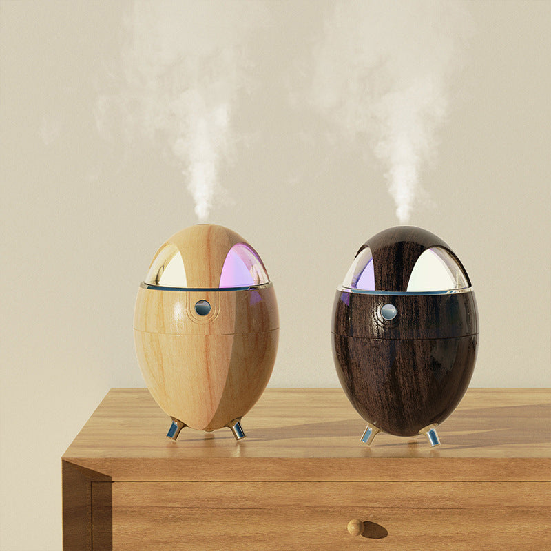 Egg-Shaped USB Humidifier with Color-Changing Night Light