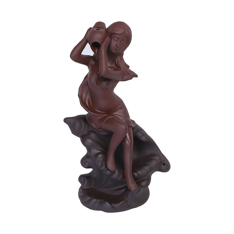 Backflow Incense Burner for Cascading Smoke Decor