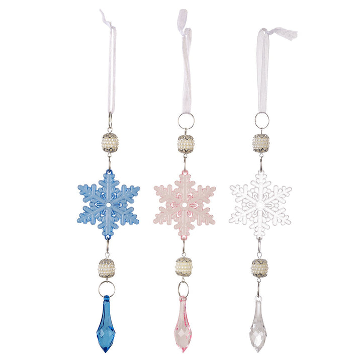 Snowflake Christmas Ornaments for Colorful Tree Sparkle