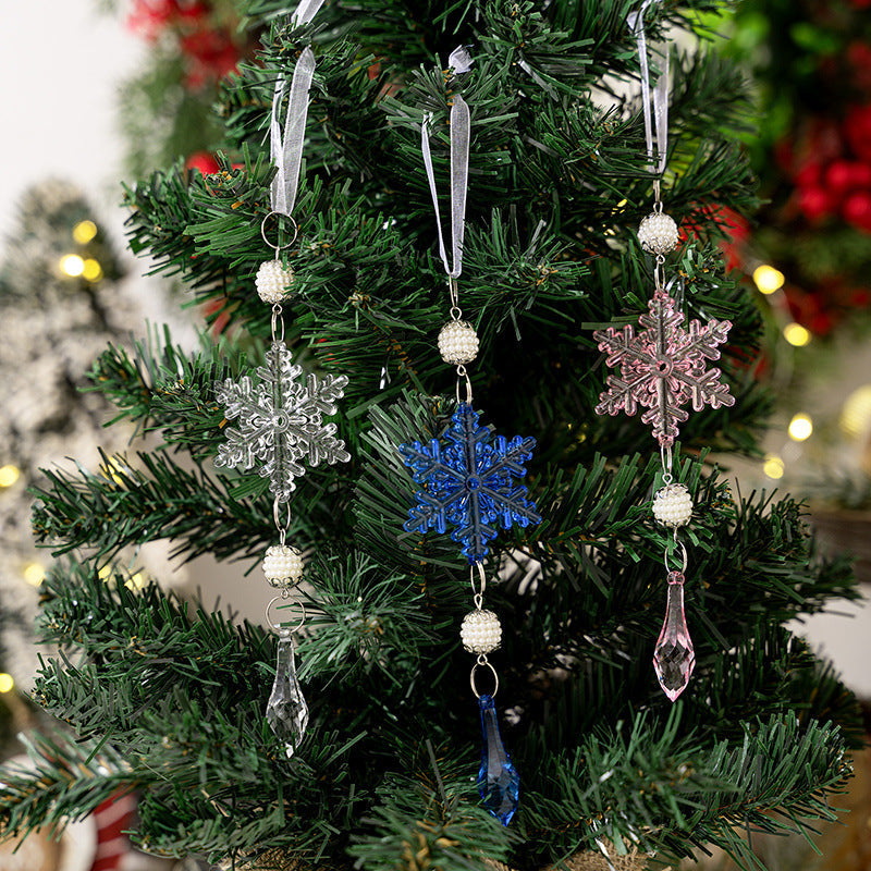 Snowflake Christmas Ornaments for Colorful Tree Sparkle