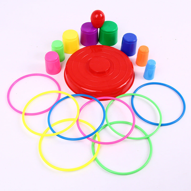 Stacking Ring Toss Toy for Active Indoor Family Play
