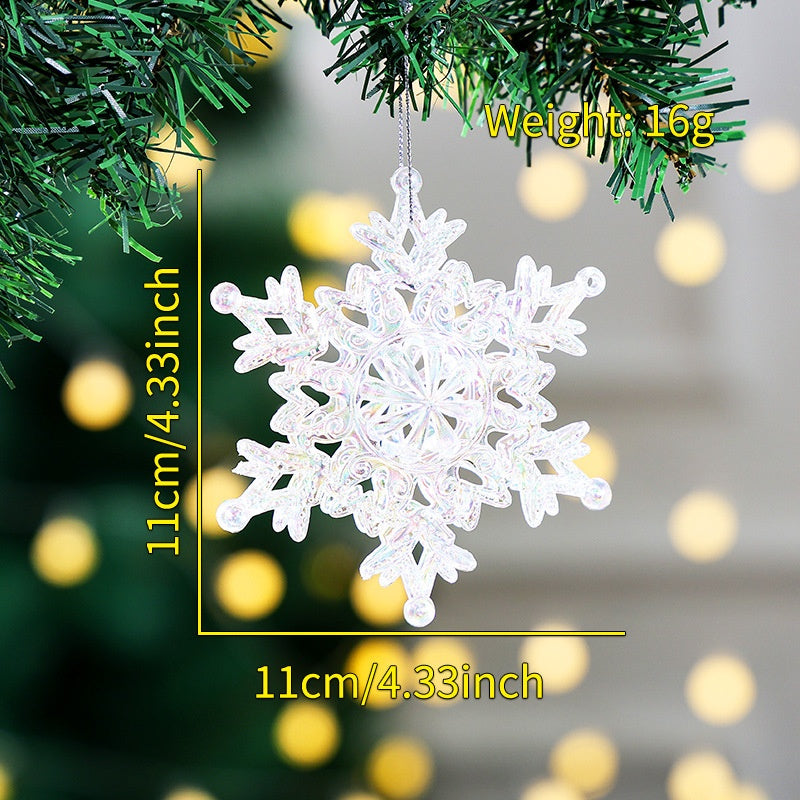 Transparent Acrylic Christmas Ornaments | Winter Sparkle