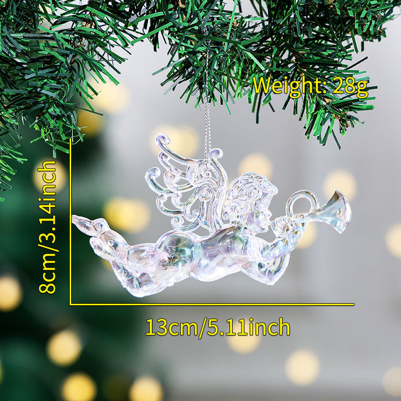 Transparent Acrylic Christmas Ornaments | Winter Sparkle