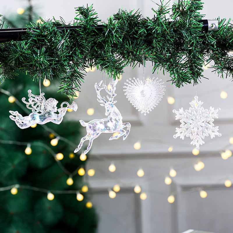 Transparent Acrylic Christmas Ornaments | Winter Sparkle