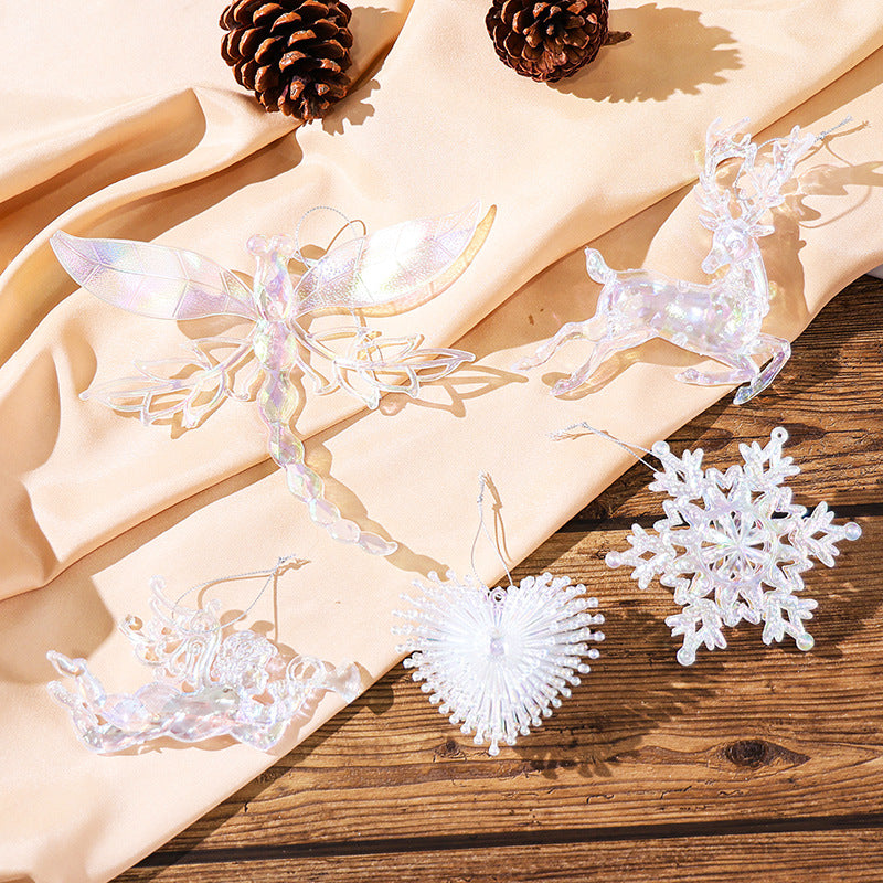 Transparent Acrylic Christmas Ornaments | Winter Sparkle