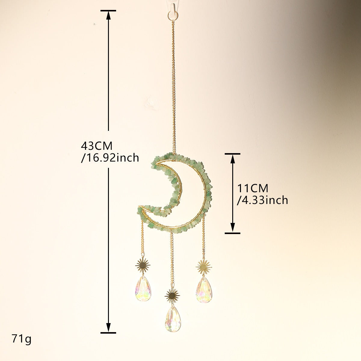Crystal Sun Catcher Pendant for Celestial Rainbow Light