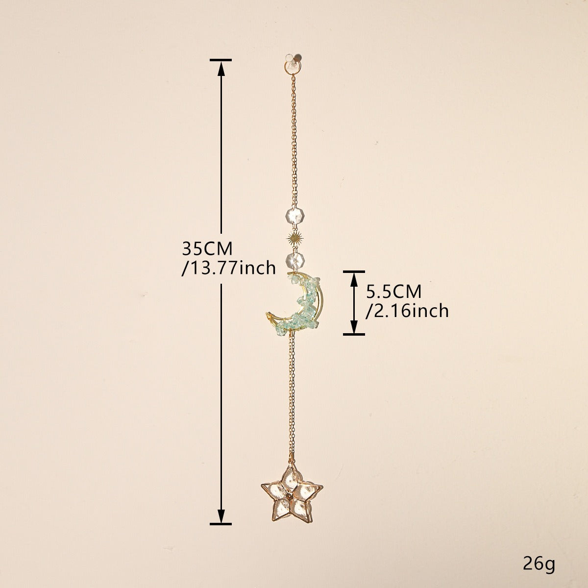 Crystal Sun Catcher Pendant for Celestial Rainbow Light