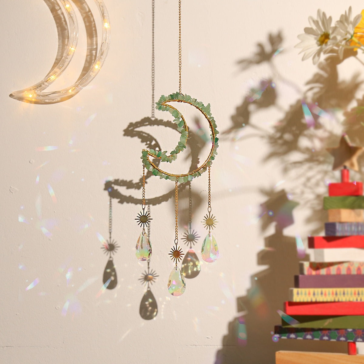 Crystal Sun Catcher Pendant for Celestial Rainbow Light