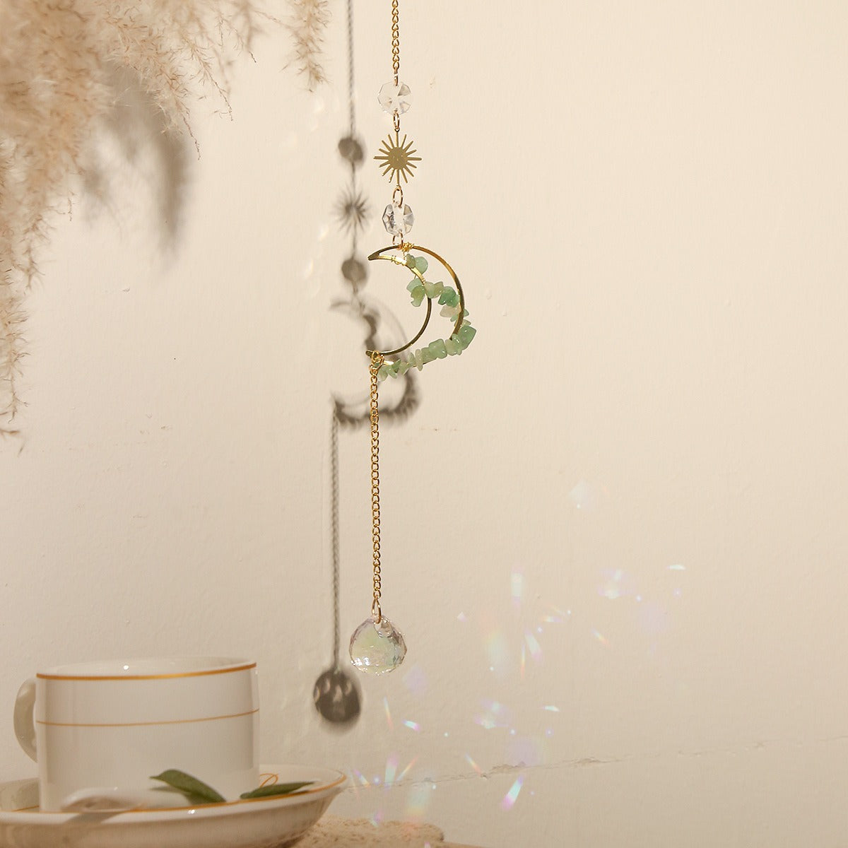 Crystal Sun Catcher Pendant for Celestial Rainbow Light