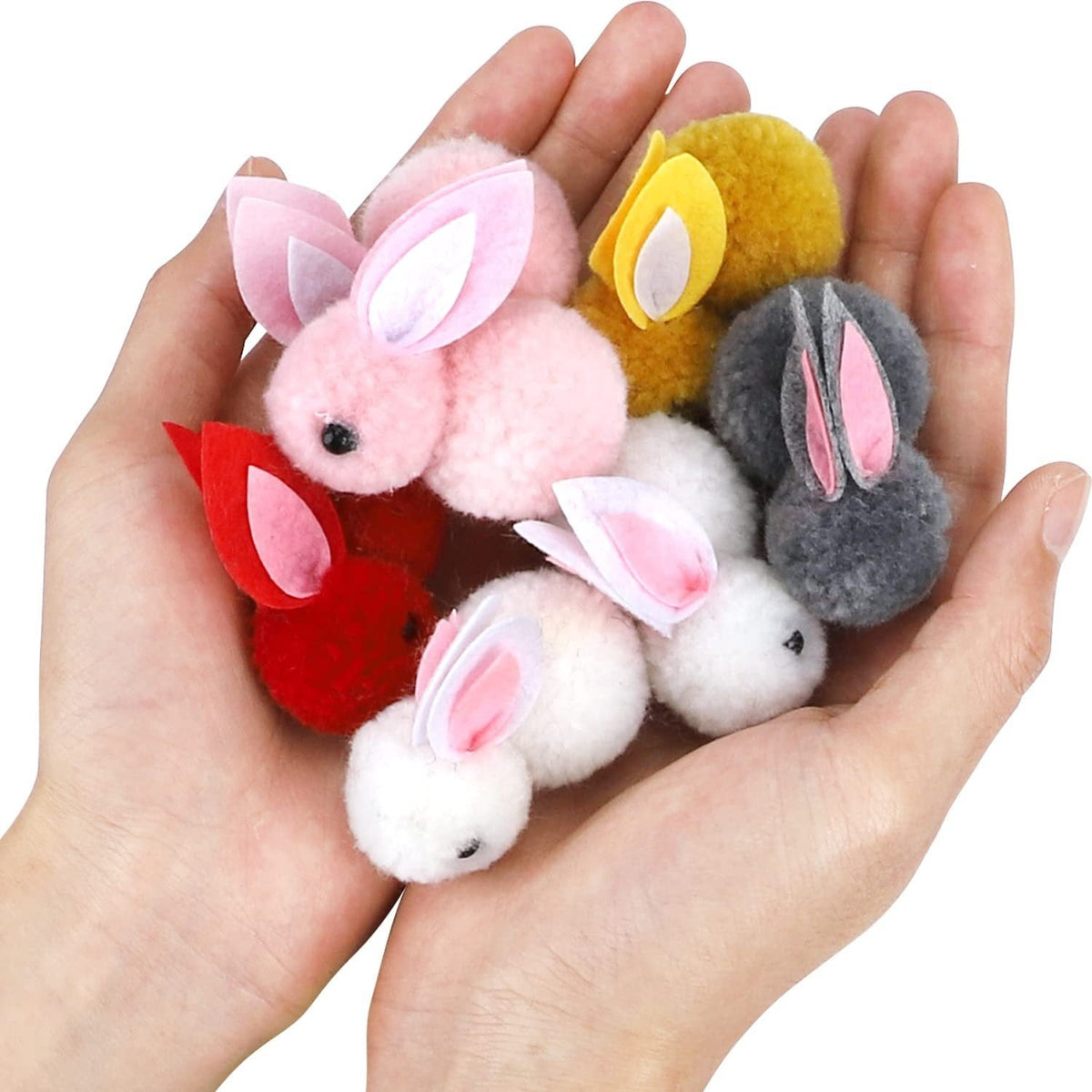 Easter Surprise Eggs with Cute Mini Bunny Toys, 24 Pack