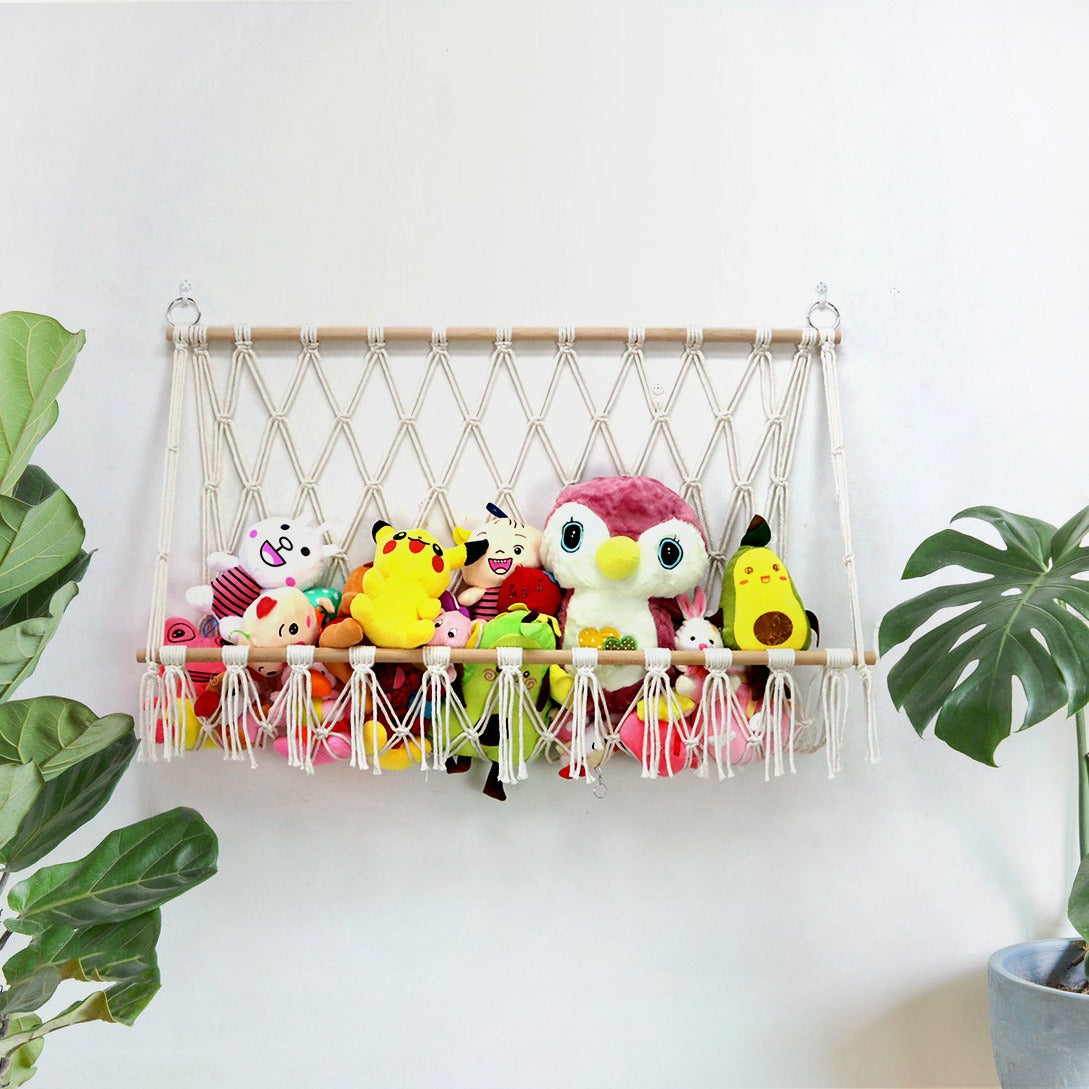 Toy Storage Hammock: Stylish Wall-Mounted Organization