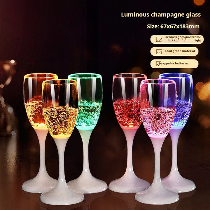 LED Light Up Champagne Flute: Glowing Party Drinkware