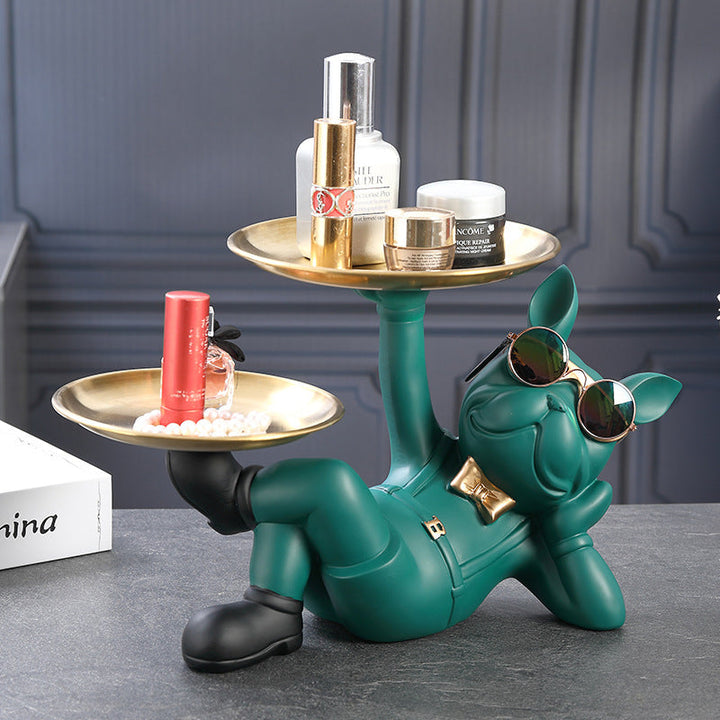 Dog Key Tray Organizer for Playful Entryway Storage
